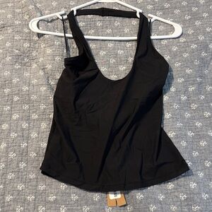 NWT Skims Black Halter Top w/ Shelf Bra S NWT